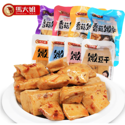 馬大姐嫩豆干 多種口味，休閑零食新選擇